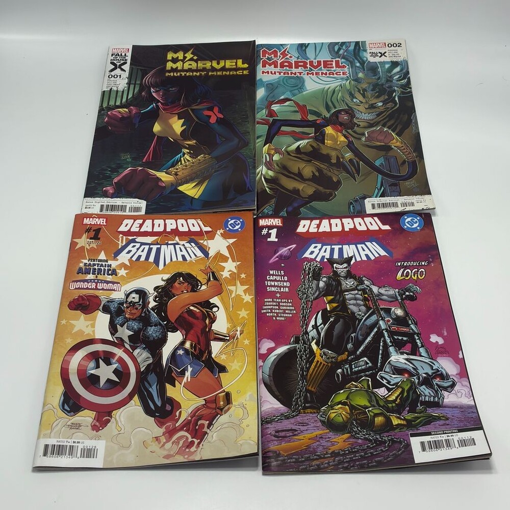 Marvel Comics:Ms Marvel, Deadpool/Batman, Blood Hunt, Ultimates Endgame Lot Of 4